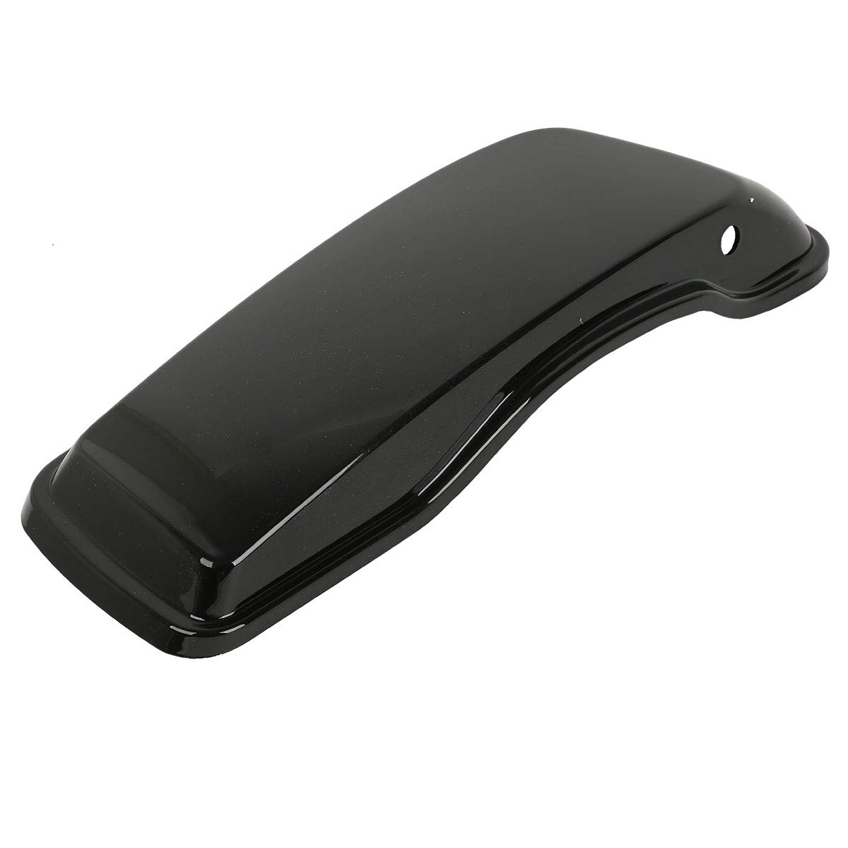 No Drama Saddlebag Lid Stoppers For Harley Touring Bikes (2014-2025) - Black Composite, Replaces OEM Straps, Made In USA