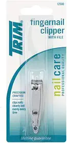TRIM CORTADOR UNHA MAO C/CORRENTE, Trim, Trim cortador de unhas da mao com corrente 44898, Prata