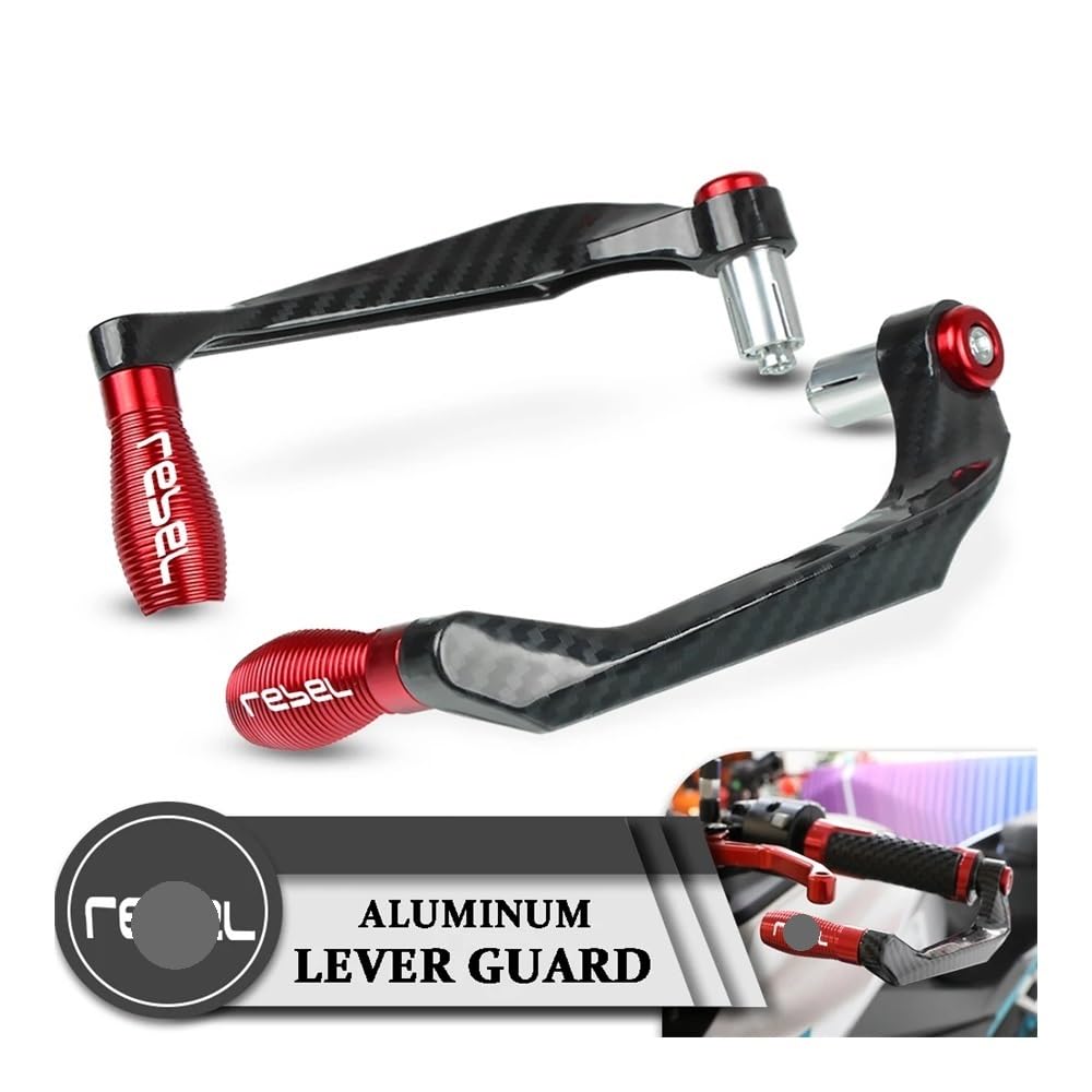 TONGUC Protections de Levier de Moto, Leviers de frein et d'embrayage de moto, poignées de guidon, protecteur, 22MM, pour CMX300 CMX500 CMX REBEL 300 500 REBEL300 REBEL500