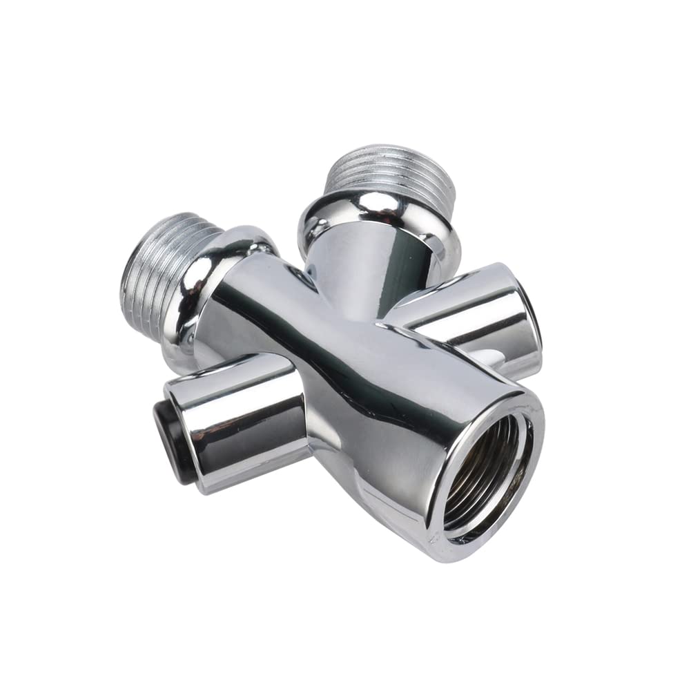 Vanne de dérivation connecteur adaptateur en T G1/2 séparateur robinet douche