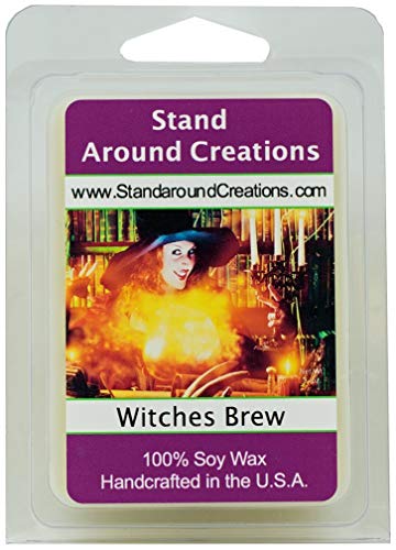 100% All Natural Soy Wax Melt Tart - Witches Brew- A Celebration of Patchouli, Cinnamon and Cedar Wood. 3-oz - Naturally Strong Scented