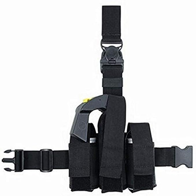 Tuff Products MK9 Leg Holster with Dual Blast Grenade Holders, Black