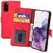 Produktbild Favory Book-Style Tasche kompatibel mit Samsung Galaxy S20 Plus Hülle Schutzhülle Klapp Schutz Cover Bumper Case Wallet (mit Standfunktion und Kartenfach) in ROT