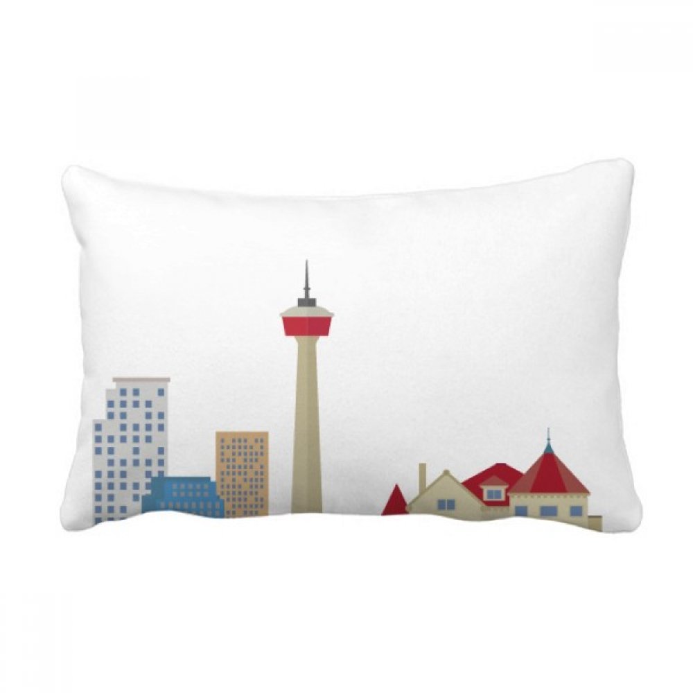Coussin lombaire tour de télévision Canada 40x60 cm oreiller canapé multicolore