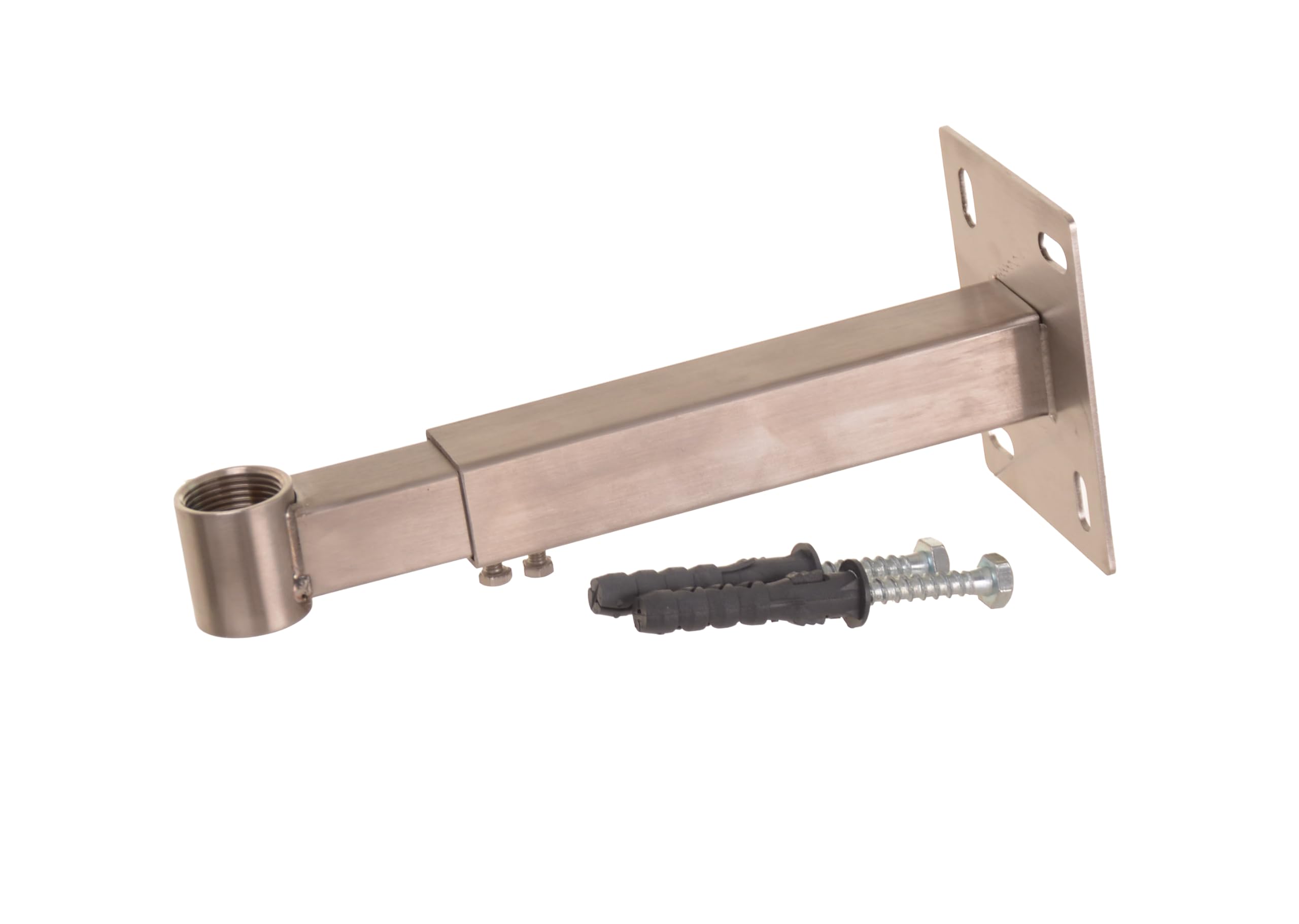 Aqbau Silver Wall Bracket Expansion Tank 4-35L Stainless Steel 3/4" Adjustable