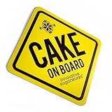Innovative Sugarworks Cake on Board Car Magnet, Yellow
