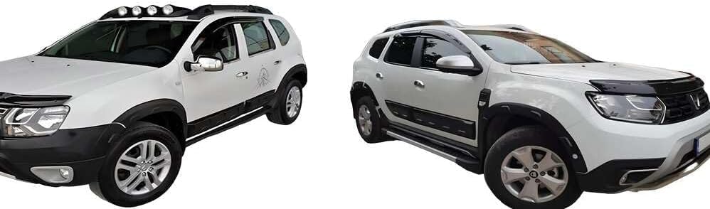 Boa Line - Kit de carrocería ABS para guardabarros y puerta (12 piezas) (Off Road), compatible con Dacia Duster 2010-2017