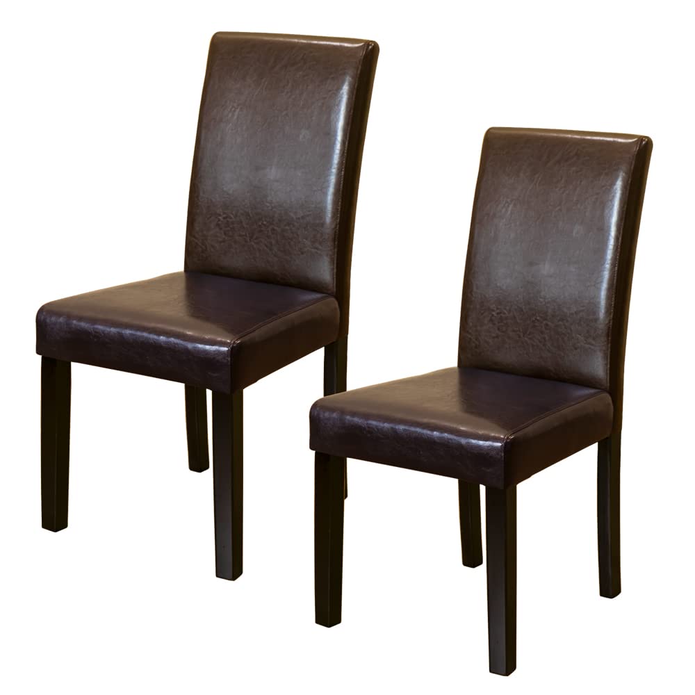 Amazon|PUダイニングチェア2脚セット アウトレット ブラウン AW Amazon|PUダイニングチェア2脚セット アウトレット ブラウン AW