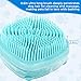 IDQQUQQ 2PCS Dog Washing Gloves and Dog Shampoo Brush, Dog Bath Brush That can add Dog Shampoo, Dog Bath Supplies Dog and Cat Bath Set