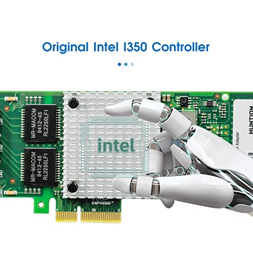 Adaptador de red PCIe x4 con doble puerto Gigabit Ethernet miniatura 2