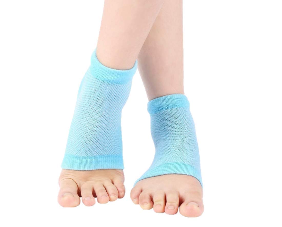 AMIDE BY AD .COM; THINK BIG Silicone Gel Heel Socks for Dry Hard Cracked Heel Repair Pad, Pain Relief, Foot Care, Ankle Protection, Plantar Fasciitis for Men and Women (Free Size, Assorted Color 1