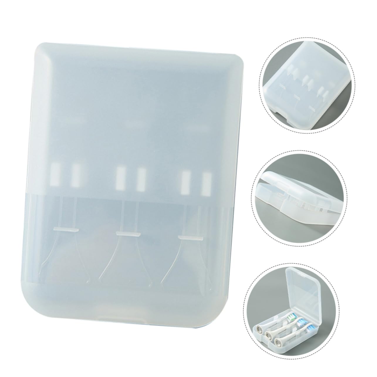 Didiseaon 5 Set Scatola Porta Testine Per Spazzolino Da Denti Scatole Porta Testine Per Spazzolino Da Denti Accessori Per La Custodia Custodia Per Esterni Per e 4 pezzi * 5