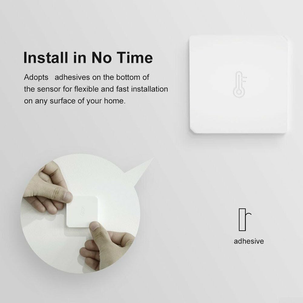 SPORTARC Capteur de température et d'humidité SNZB-02, capteur de température et d'humidité Smart Home Remotel Monitor, pour SNZB02 pour maison intelligente, installation facile et rapide