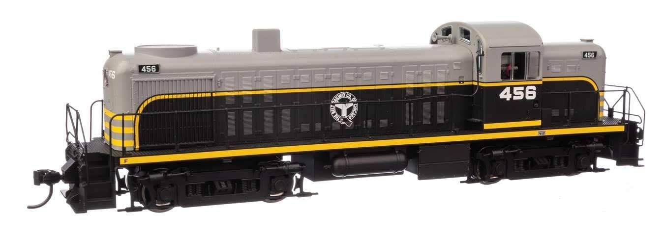 Walthers Mainline 910-20702 HO Scale Alco RS-2 - ESU(R) Sound & DCC - Belt Railway of Chicago #456 - Air-Cooled Stack (Black, Gray, Yellow)