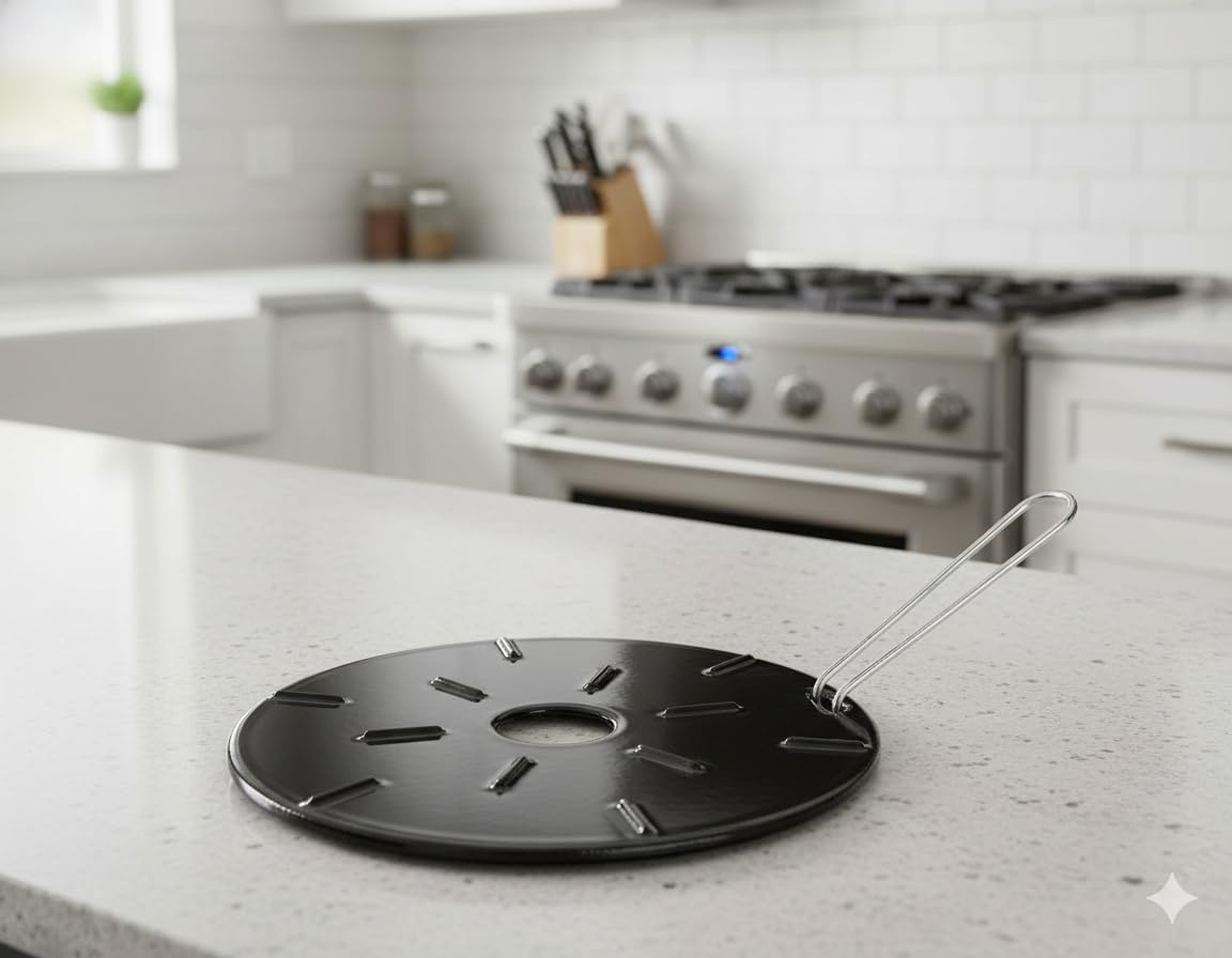 Ilsa A1739021 Heat Diffuser, Cast Iron, Black