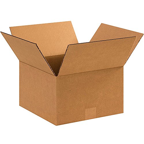 Image of BOX USA Shipping Boxes 12 inchL x 12 inchW x 7 inchH, 25-Pack Small Corrugated Cardboard Box for Shipping, Packaging, Moving, Storage Box for Home or Business, Strong Wholesale Bulk Boxes