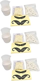 minkissy 3 Peças Ternos Masculinos Para Homens Ternos Masculinos Ternos Masculinos Kit De Depilação De Nariz Espátulas De Depilação Contas De Cera Dura Contas De Cera Branca Depilação De