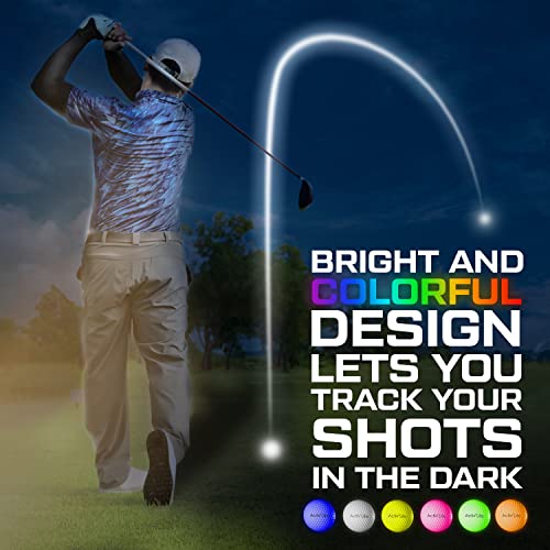 Activ Life Super Bright Led Golf Recreation_Ball, Glow In The Dark Balls For Night, 40 Hours Battery Life, 1.68 Inch Kids Ball (0.1 Lbs When Filled), 6, Multicolor #TOP4