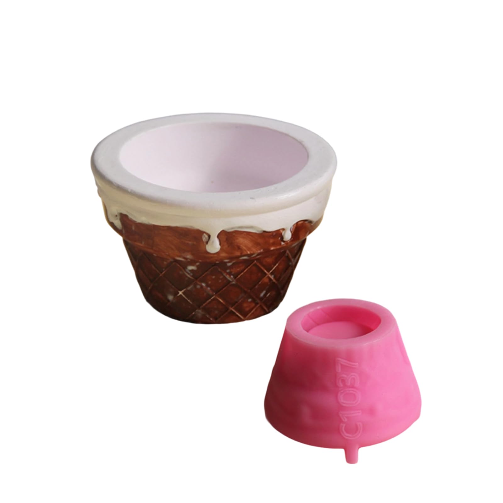 hogtnd Easy to Use Silicone Ice Mould for Plaster, Concrete, Craft Projects, Reusable, Multifunctional Tool, Flexible Silicone Craft
