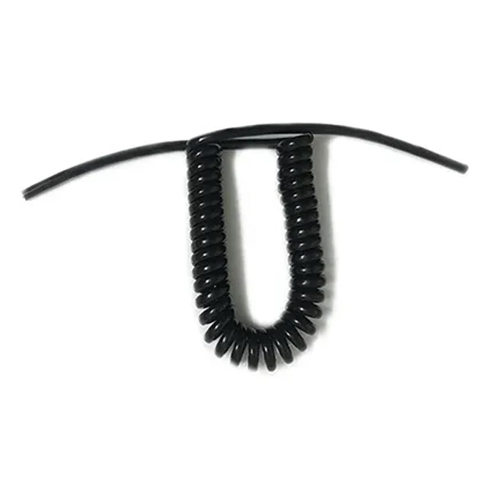 Przedłużacz zwinięty 2 szt. 3 rdzenie 15AWG teleskopowy kabel spiralny sprężynowy przewód zasilający rdzenie z czystej miedzi 0,5M(White)