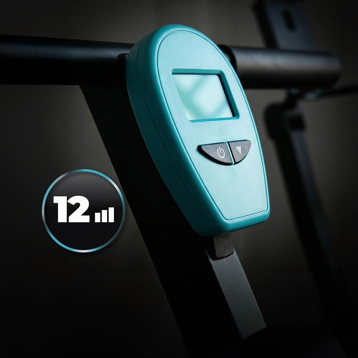 Cecotec Rameur Hydraulique Drumfit Rower CompactROW. 12 Niveaux de Résistance, Poids jusqu'à 110 kg, Renforce Les Bras, Le Dos et Améliore la Résistance Cardiovasculaire