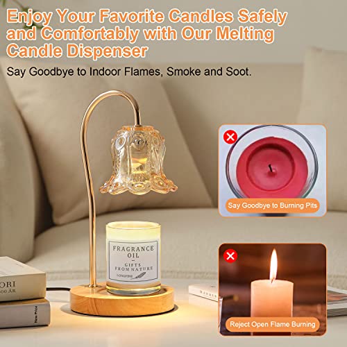 Candle Warmer Lamp, Candle Lamp With 2 Bulbs Compatible, Electric Candle Lamp Warmer Dimmable With Timer, Candle Lamp Suitable For Various Occasions, Compatible With Small And Large Jars Of Candles #TOP3