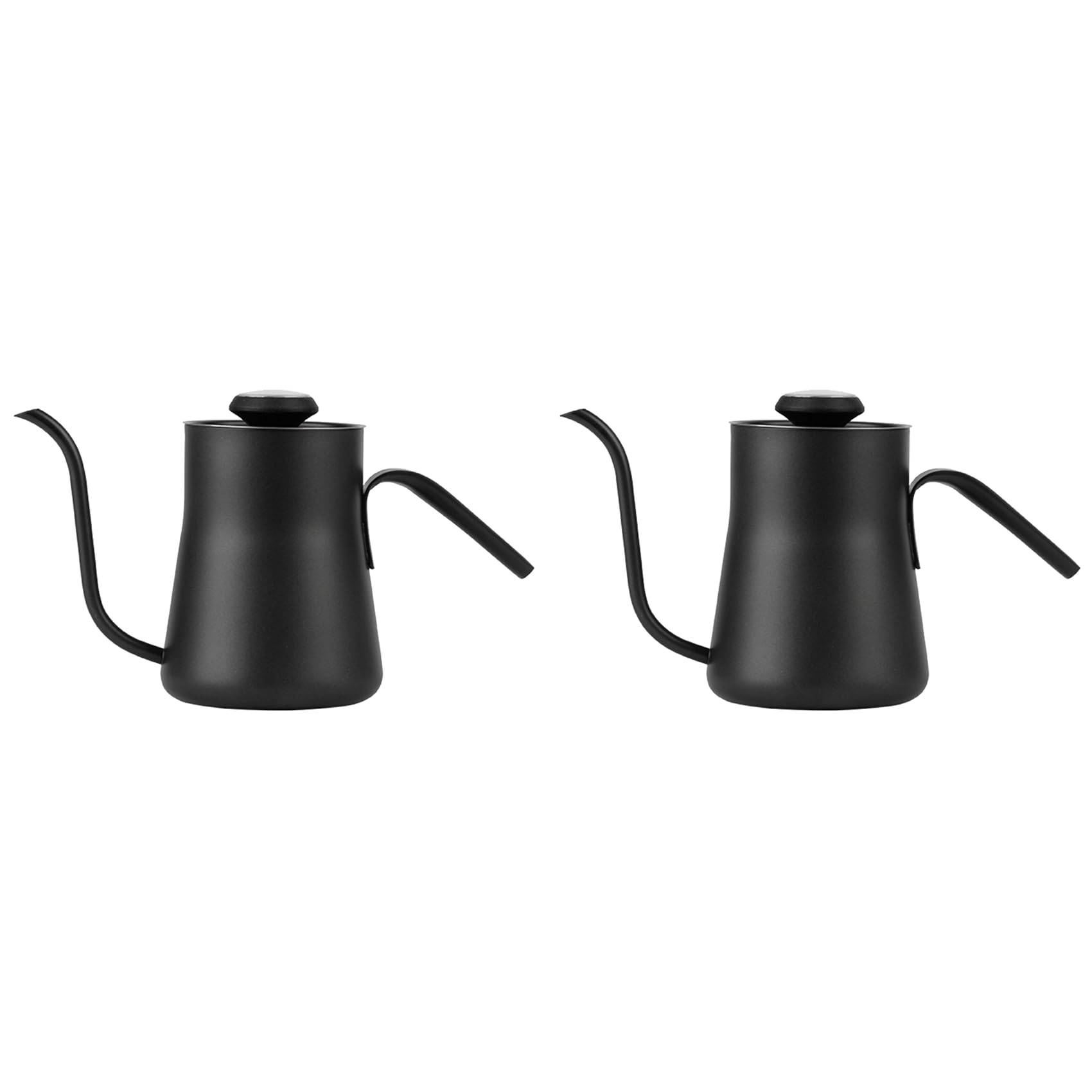 Hndhbfgrt 2X 550ML Stainless Steel Coffee Drip Kettle with Thermometer Gooseneck Pour over Coffee Tea Pot Coffee Pots