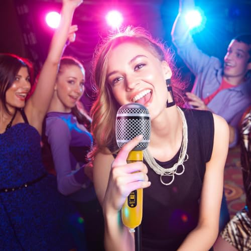 Image of Zhanmai 12 pcs Inflatable Microphones for Parties 10 Inch,Bright Color | Neon Blow up Microphone for Adults, 80s 90s Party Favors Dj-props, Photo-booth, Birthdays, Dance,Concert Decorations