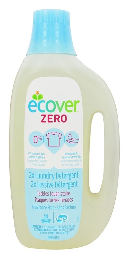 Ecover Laundry Liquid 2.5X Concentrated Zero, 51 Fluid Ounce