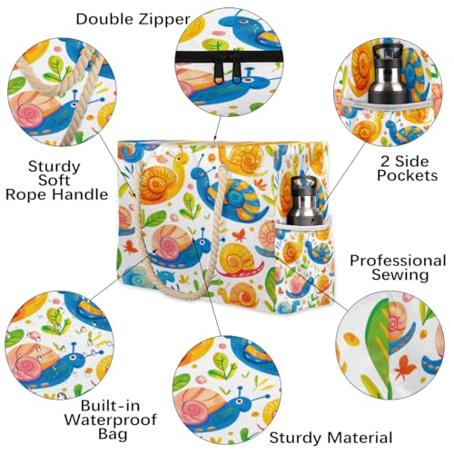 Large Tote Beach Bags for Women with Zipper Waterproof Sandproof Swim Pool Grocery Gym Travel Bag3