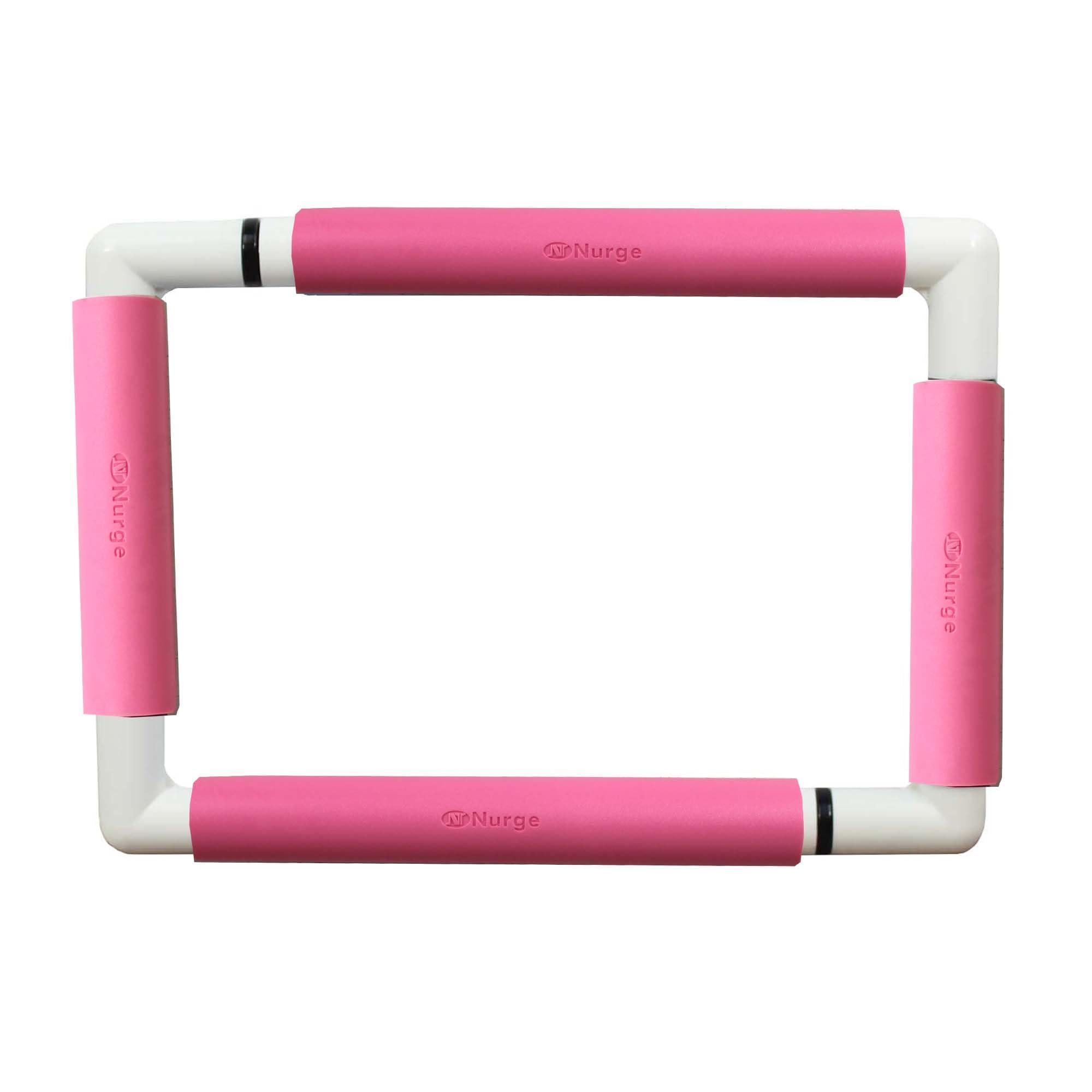 Whitecroft Essentials Pink Nurge Embroidery Snap Frame Lightweight Cross Stitch Tapestry Needlework Hoop 21Cm X 29Cm (Pink)