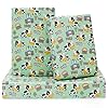 Nepog farm cow wrapping paper for boys girls kids cute cow farmhouse tractor farm theme design green birthday paper 6 sheets folded flat 20×28 inches per sheet for birthday party baby shower  urban country home decor