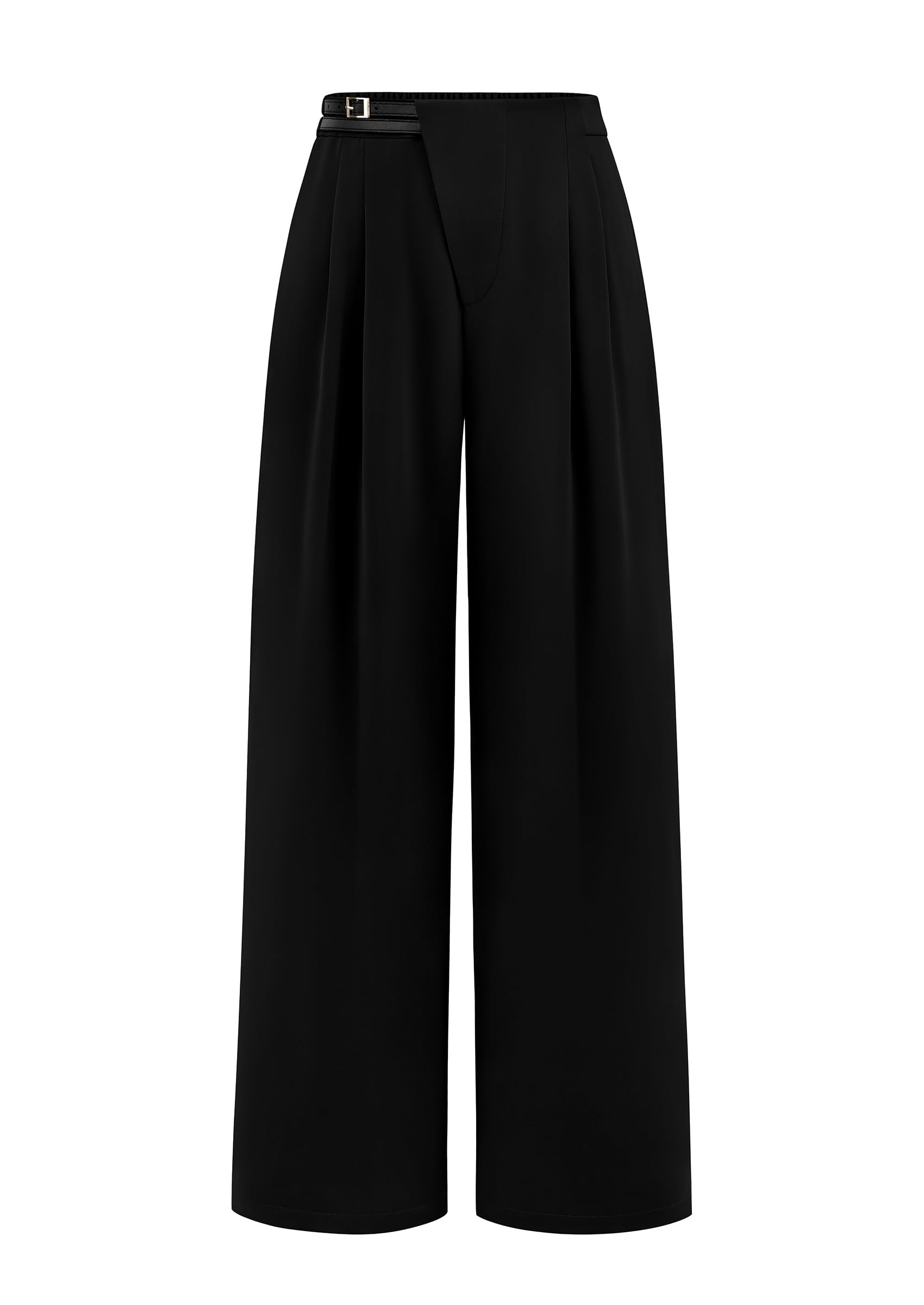 PRETTYGARDEN Women's Wide Leg Pants Dressy High Waisted Business Casual Work Office Suit Palazzo Pant Trousers