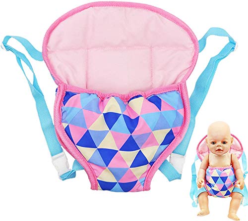 yamaso Doll Carrier Backpack Doll Accessories Front and Back Sling with Straps for 14 Inch to 18 Inch Dolls(Doll not Included)