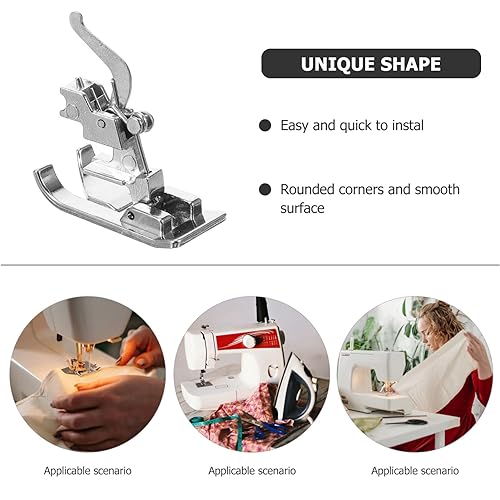 EXCEART pie prensatela para máquina de coser metal miniatura 4