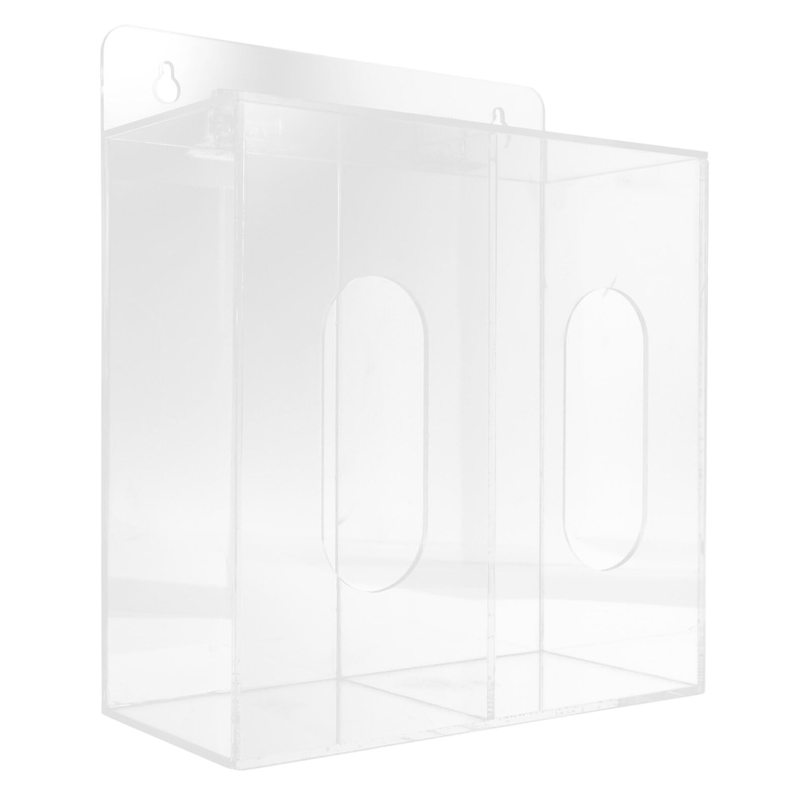 Gatuida Distributeur Mural Acrylique pour Gants Et Masques Boîte De Rangement à Compartiments De Stockage Pratique Et pour Laboratoire Et Espace De Travail