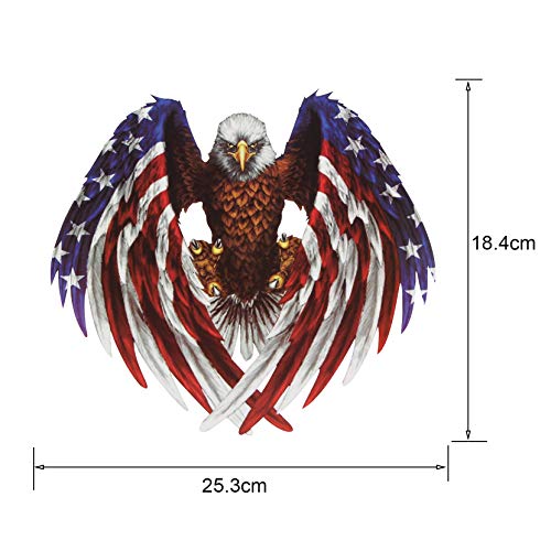 HALJIA 2 Adesivi 3D creativi con Bandiera