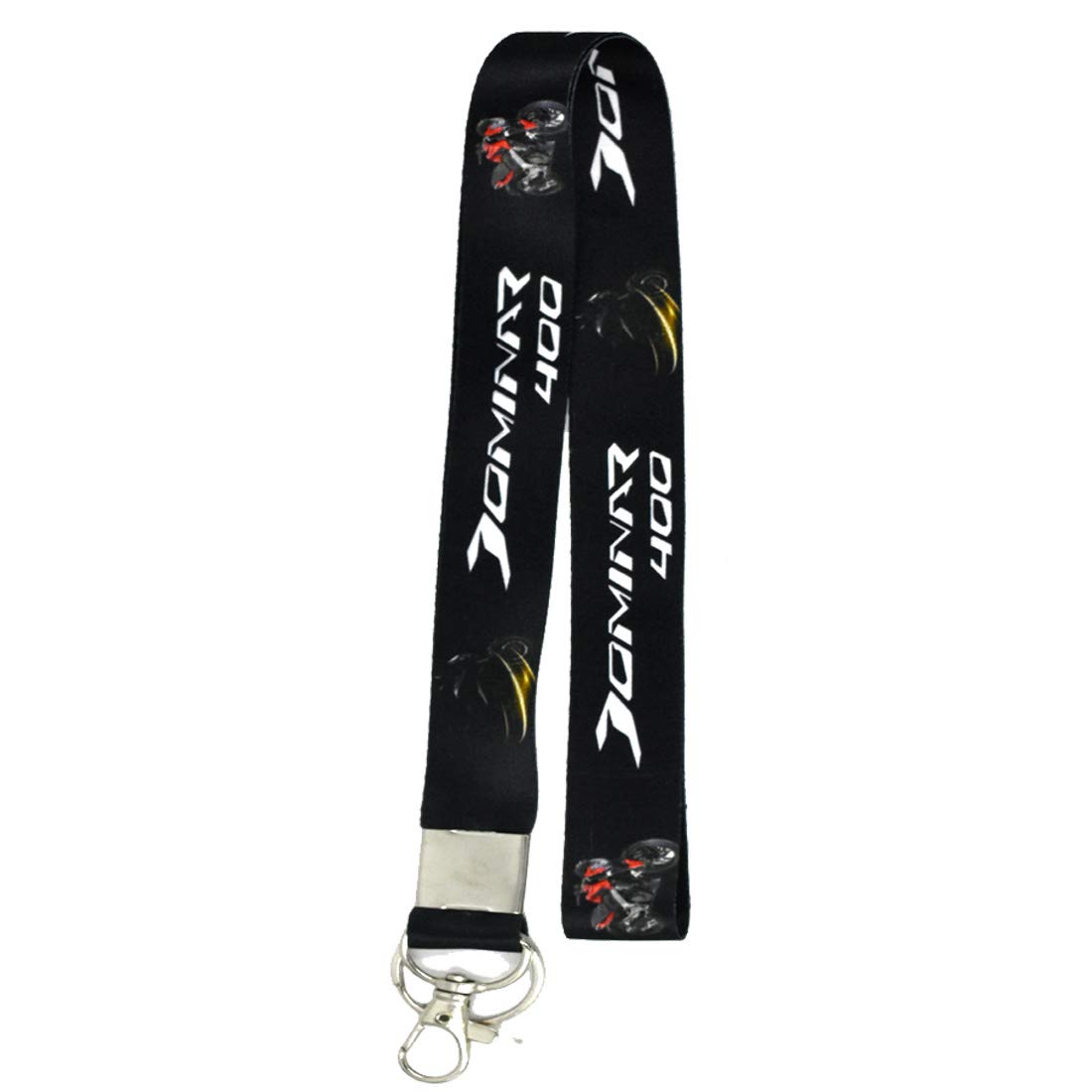 AFH Race Biker Racing Quality Fabric Black Clothing Key Chain for Bajaj Dominar
