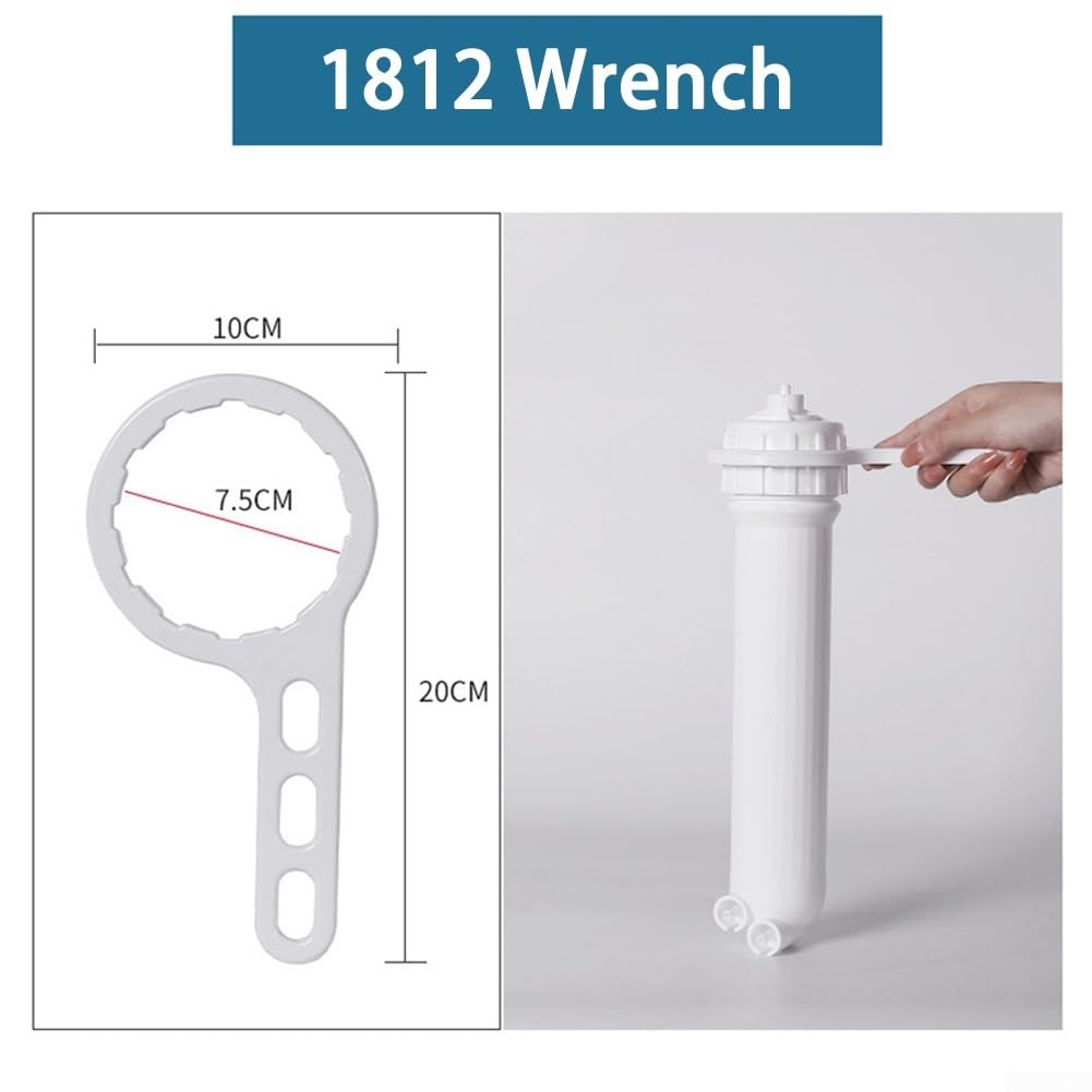 Chiave RO per alloggiamenti del filtro dell'acqua, adatta per membrana 1812 e dimensioni standard, confezione da 2 chiavi in plastica (1812)