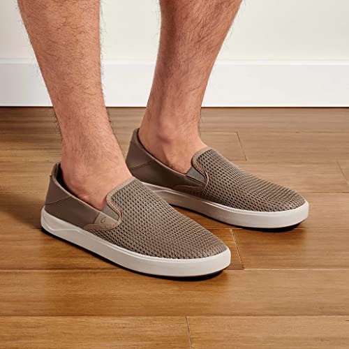 OluKai Lae'ahi Men's Slip On Shoes, Versatile & Casual Everyday Sneaker, Lightweight & Breathable Mesh, All-Day Wear & Comfort, Clay/Clay, 7 - image 2