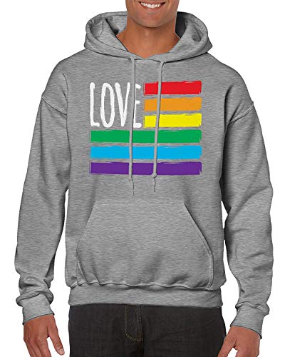 Preisvergleich Produktbild Artpower Love Rainbow Flag - Pride Parade LGBT Unisex Hooded Sweatshirt