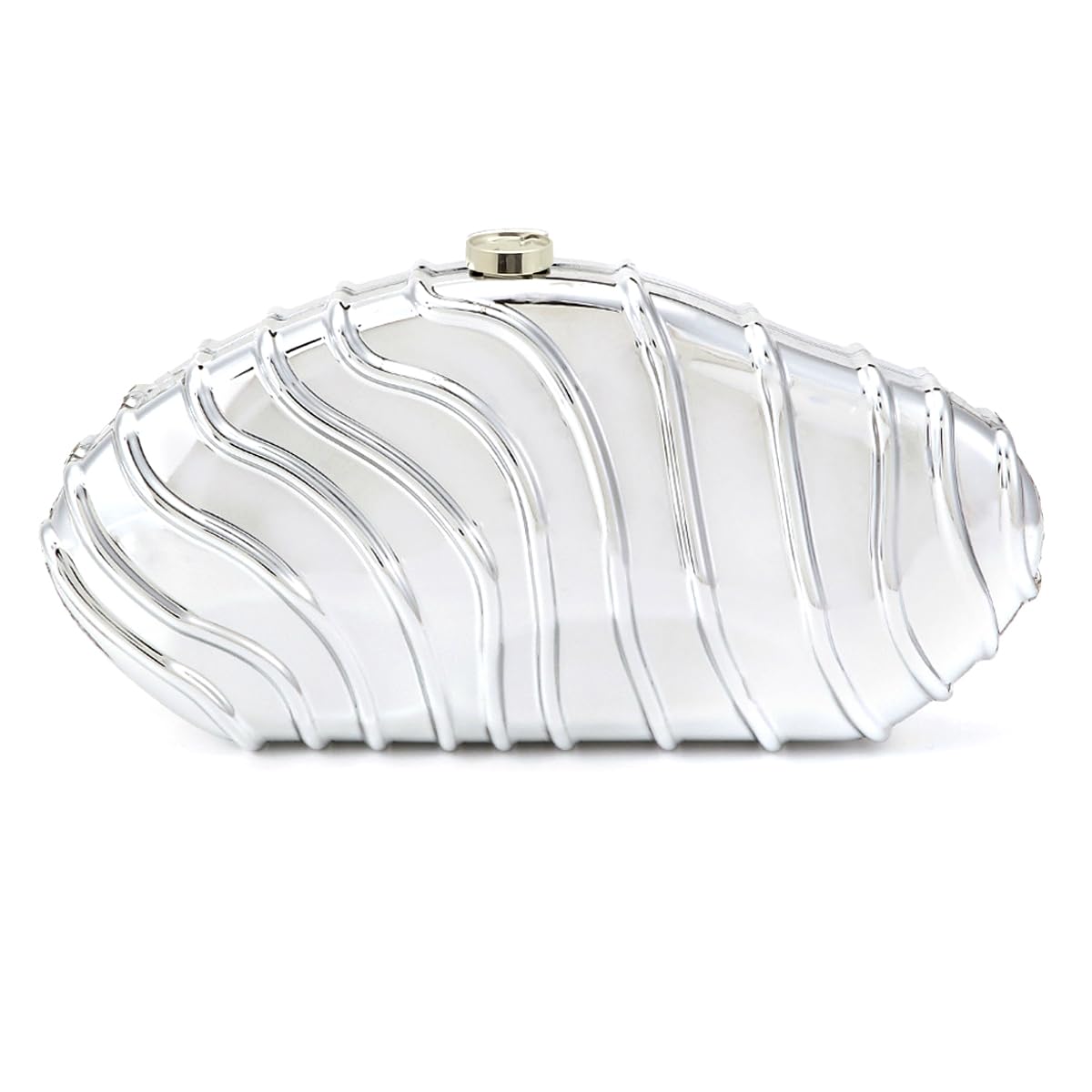 Acrylic Clutch Purse for Women Irregular Shell Evening Handbag for wedding party