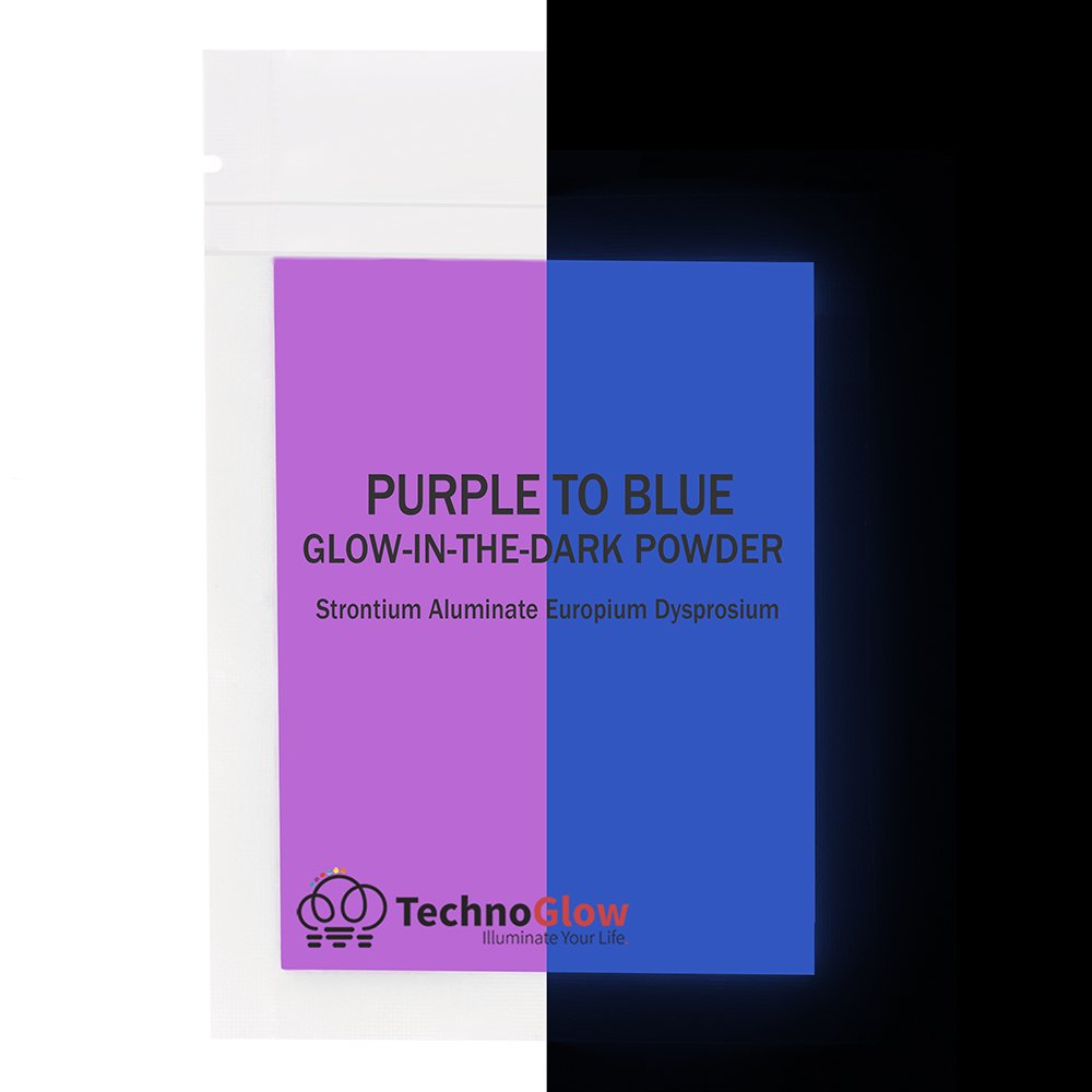 Glow in the Dark Powder, Fluorescent Purple to Blue (30 Grams)