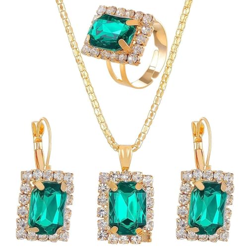 Your Always Charm �G�������h�l�b�N���X �O���[�� ���b�h �u���b�N �N���X�^�� �X�N�G�A �y���_���g �l�b�N���X �C�������O �����O �Z�b�g �a���� �W���G���[ �����p �a���� �W���G���[ �M�t�g, 2XL, �΍�, ��΂Ȃ�