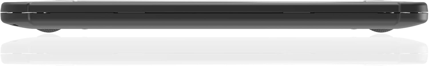 STM Dux Case for Microsoft Surface Laptop 13.5" (6th Edition) – Rugged Slim Protective Shell with Transparent Back, Non-Slip Feet, Open-Hinge Cooling, TPU Clip-On Design – Full Port Access - Black