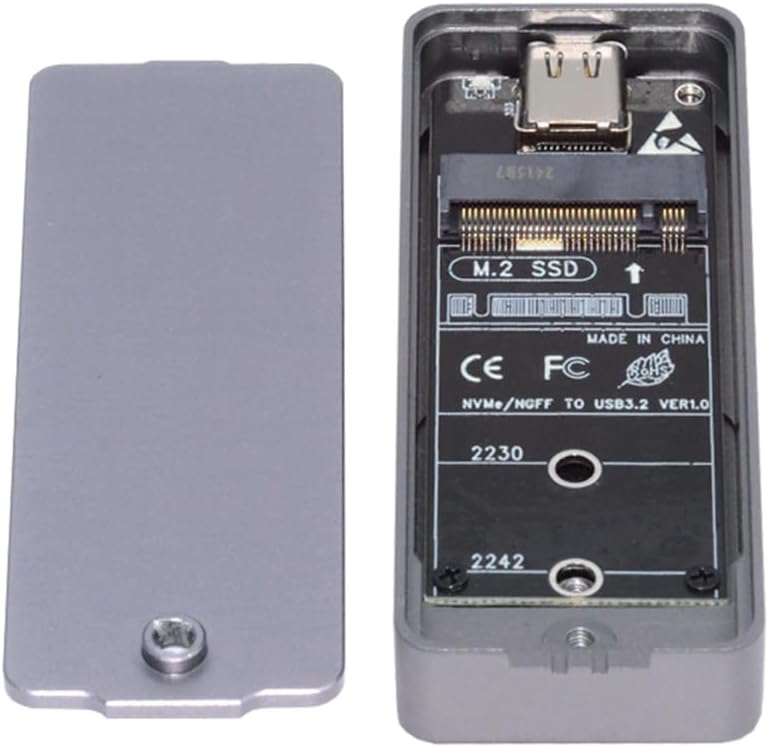 Xiwai 20Gbps Type-C USB3.2 Gen2 USB4 to M-Key M.2 NVMe NGFF SATA 2242/2230mm SSD Enclosure PCBA Adapter RTL9220 Chipset