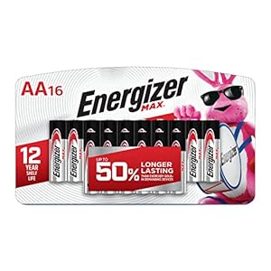 Energizer MAX AA Batteries (16 Pack), Double A Alkaline Batteries