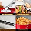 Guy Fieri's Flavortown 2-Piece Ceramic Cookware Set, Nonstick Frying Pan Set 10" and 12", Kitchen Cookware, Made without PFAS PTFE PFOA, Oven and Dishwasher Safe, Easy to Clean Everyday Cookware, Red #5