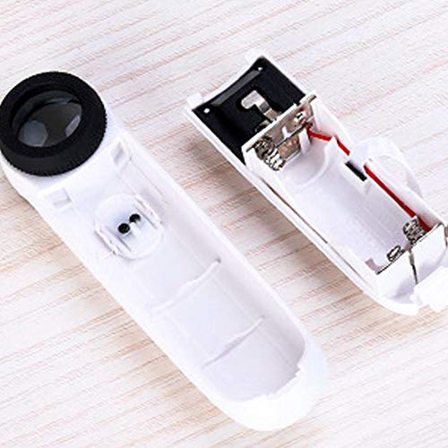 Loupe de lecture avec 2 LED pour lire le journal