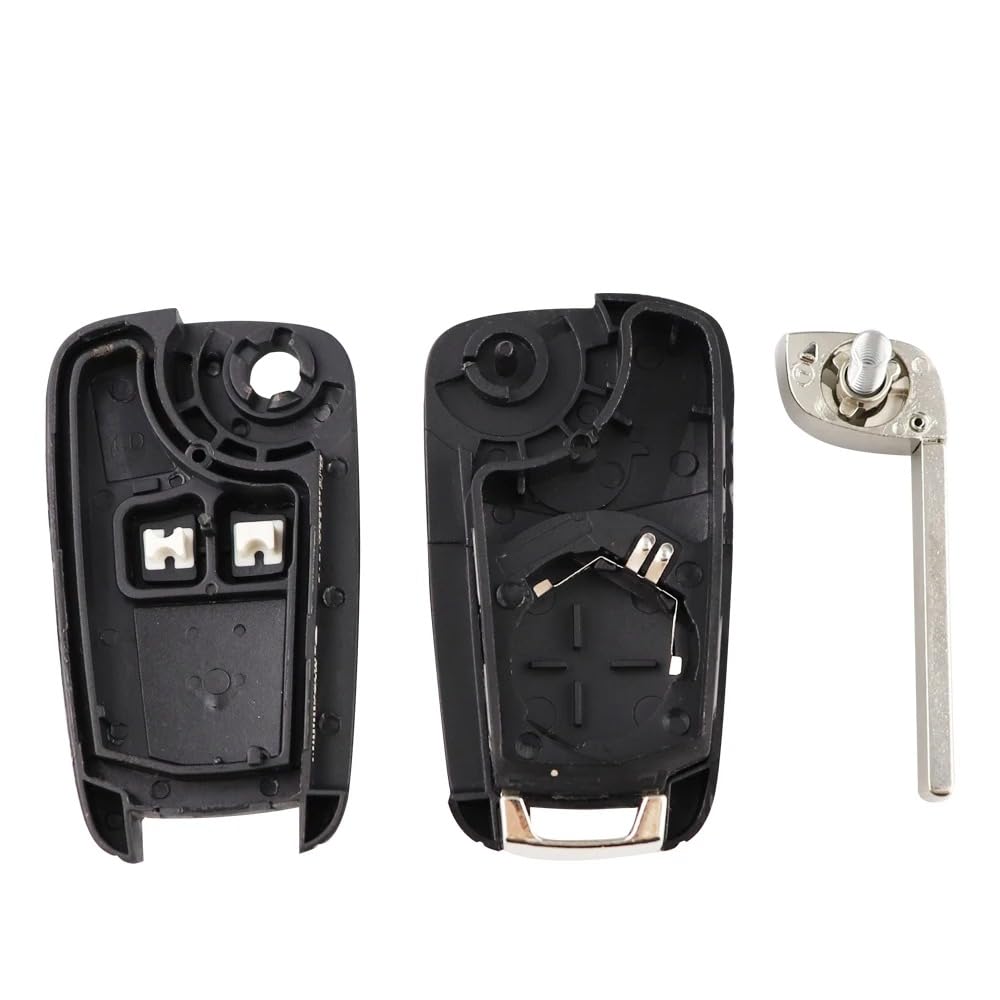 MEDZUK Funda Para Llave Compatible Con Opel Corsa F 2019-2024 2025 TPU Funda Para Llave De Coche Con Llavero Accesorios Funda Protectora, Azul, S